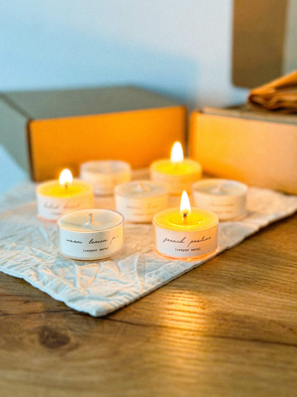 Ознайомчий сет тестерів з ароматами свічок колекції «cozy»
